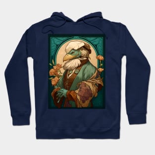 The Other Art Nouveau Bearded Dodo Professor Hoodie